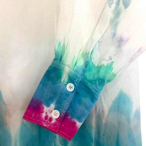 🔥 Free Speech Flame Dyed Long Blouse – Beach to Street Style 🔥 - Picture 3 of 8